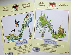 Along The River Bank and Walk Home cross stitch kits.